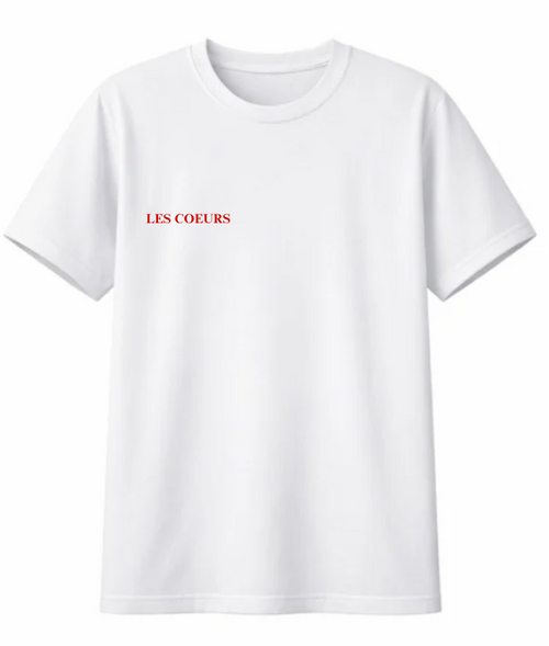 "clipped hearts" T-shirt